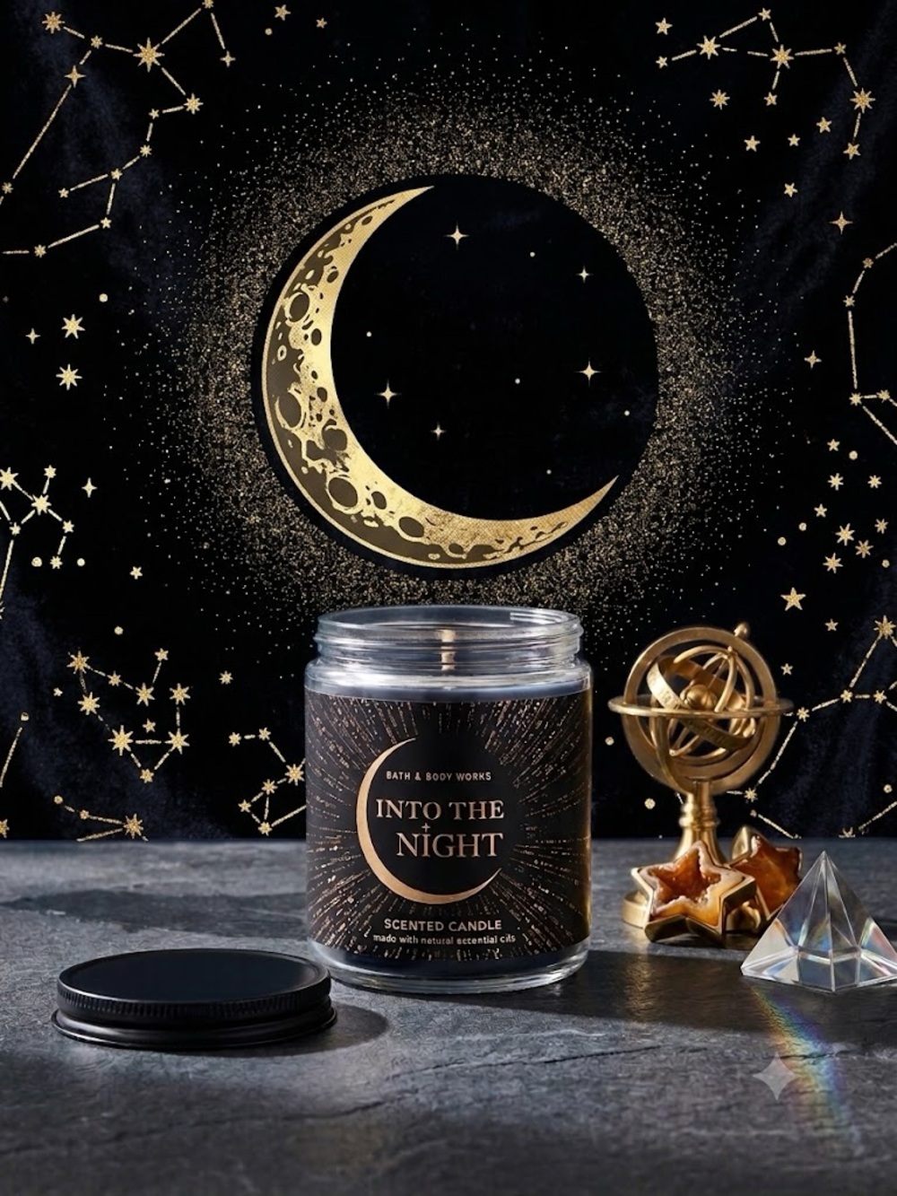 🌙 Bath & Body Works Into The Night Single Wick Candle